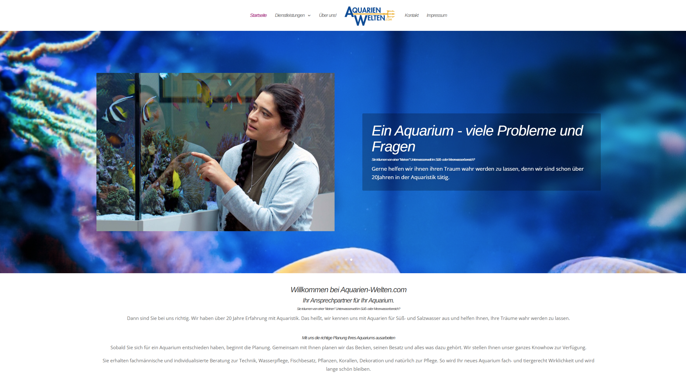 Aktuelle Startseite Aquarien-Welten.com